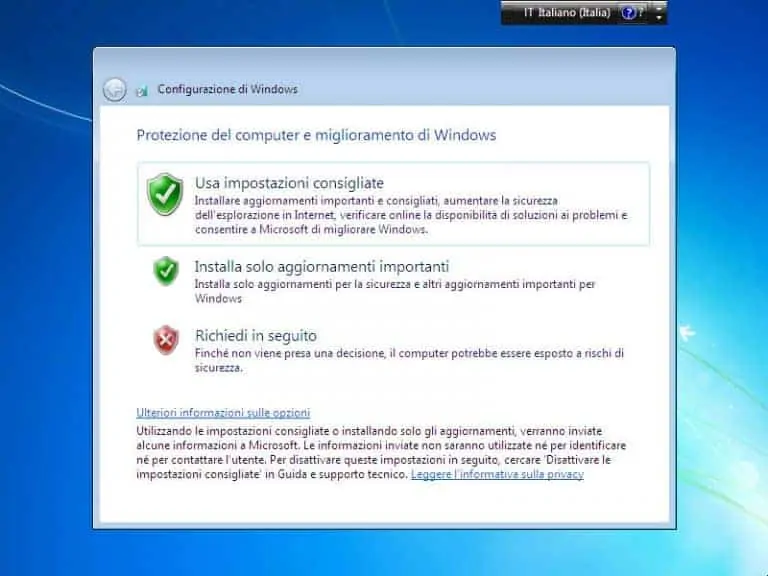 Protezione del computer e miglioramento di Windows