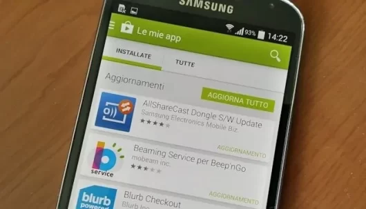 Come aggiornare una app su Android